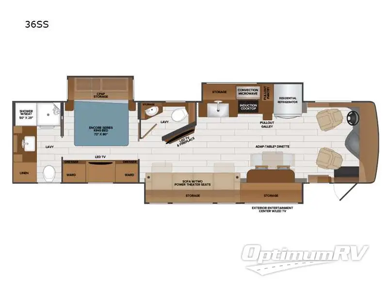 2023 Fleetwood Frontier 36SS Floorplan Photo