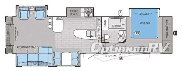 2015 Jayco Pinnacle 36REQS Floorplan Photo