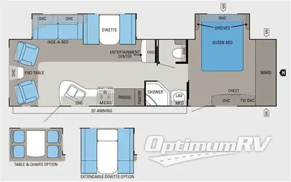 2011 Jayco Eagle 320RLDS Floorplan Photo