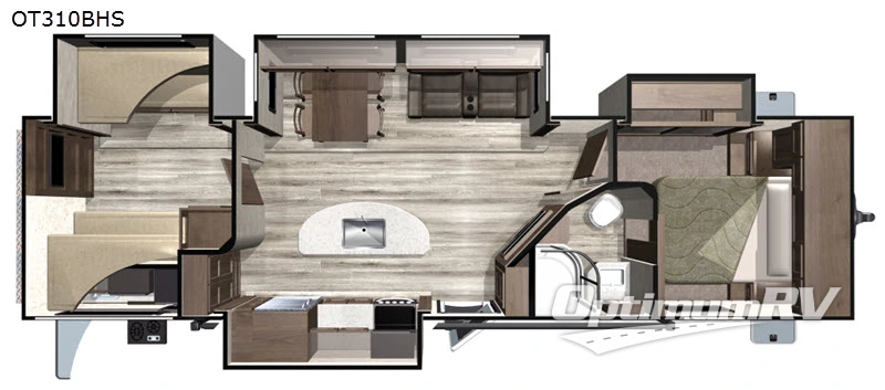 2019 Highland Ridge Open Range OT310BHS Floorplan Photo