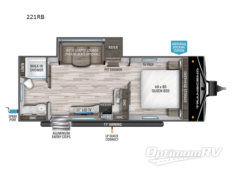 2023 Grand Design Transcend Xplor 221RB Floorplan Photo