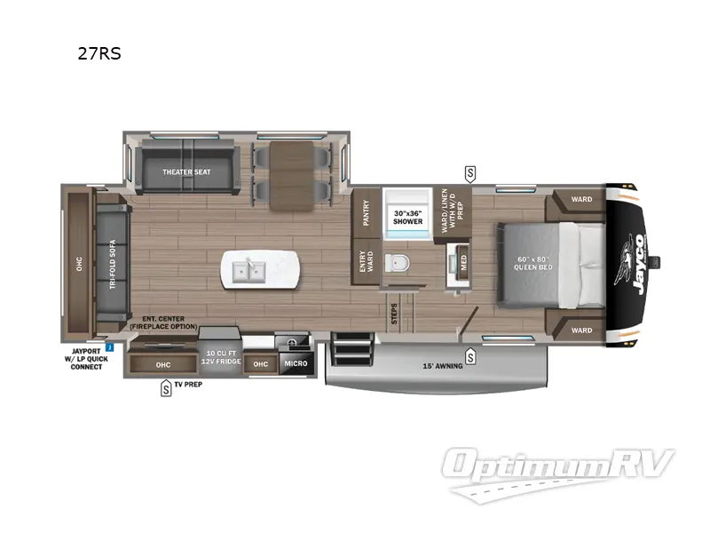 2023 Jayco Eagle HT 27RS RV Floorplan Photo