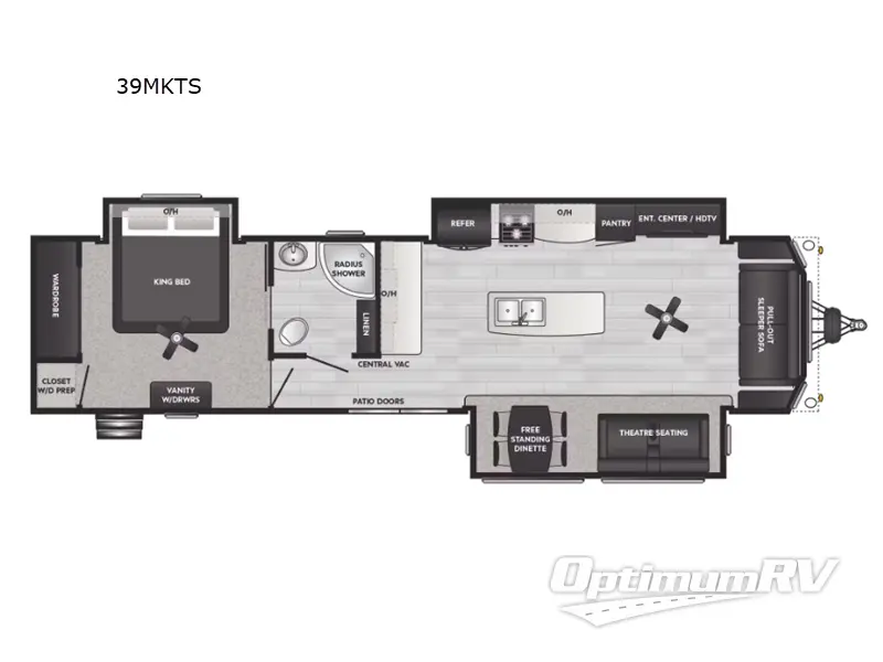 2024 Keystone Retreat 39MKTS RV Floorplan Photo