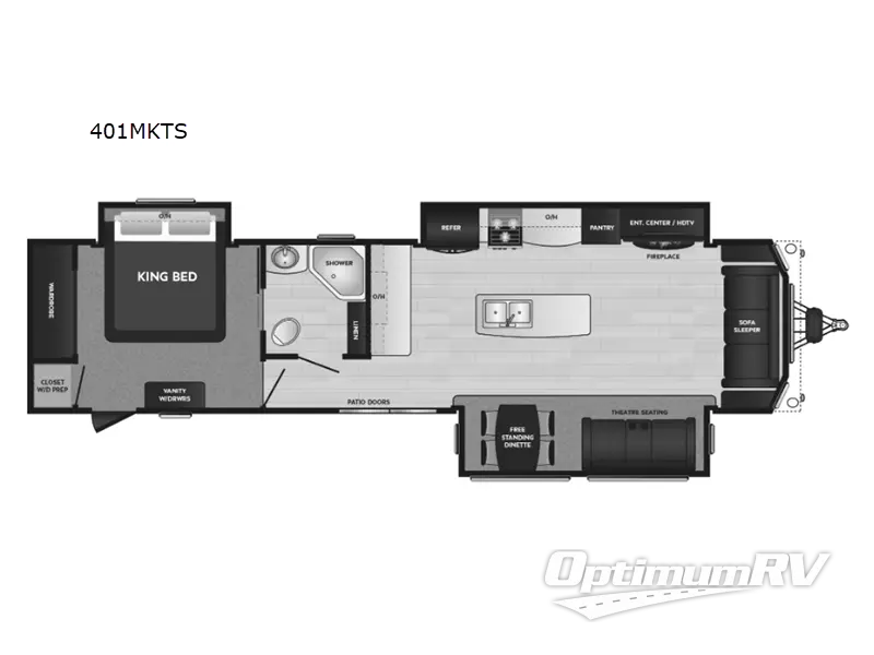 2023 Keystone Residence 40MKTS Floorplan Photo