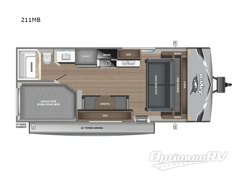 2026 Jayco Jay Flight SLX 211MB Floorplan Photo