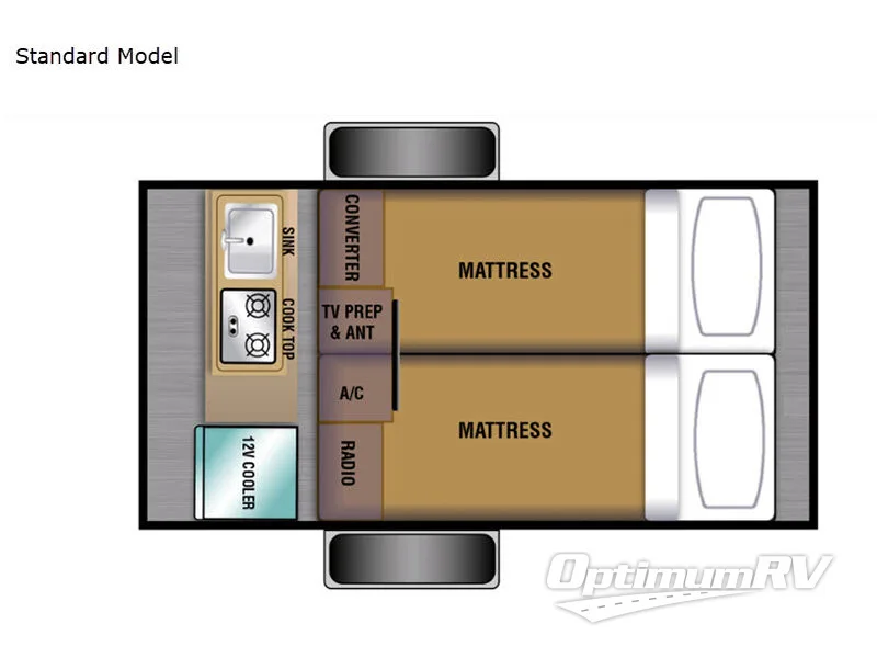 2020 Braxton Creek Bushwhacker Standard Model RV Floorplan Photo
