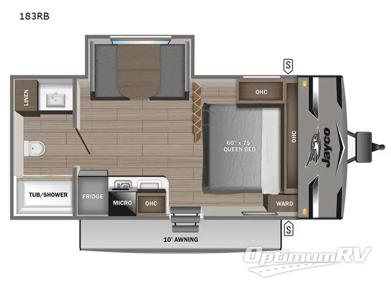 2023 Jayco Jay Flight SLX 183RB Floorplan Photo