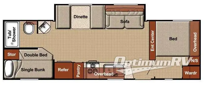 2013 Gulf Stream Conquest Lite 255BH Floorplan Photo