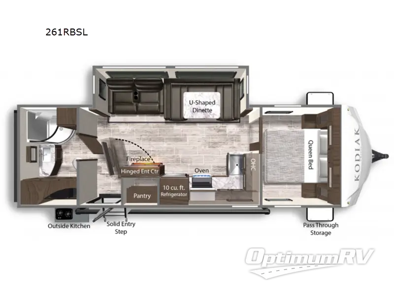 2022 Dutchmen Kodiak Ultra-Lite 261RBSL RV Floorplan Photo