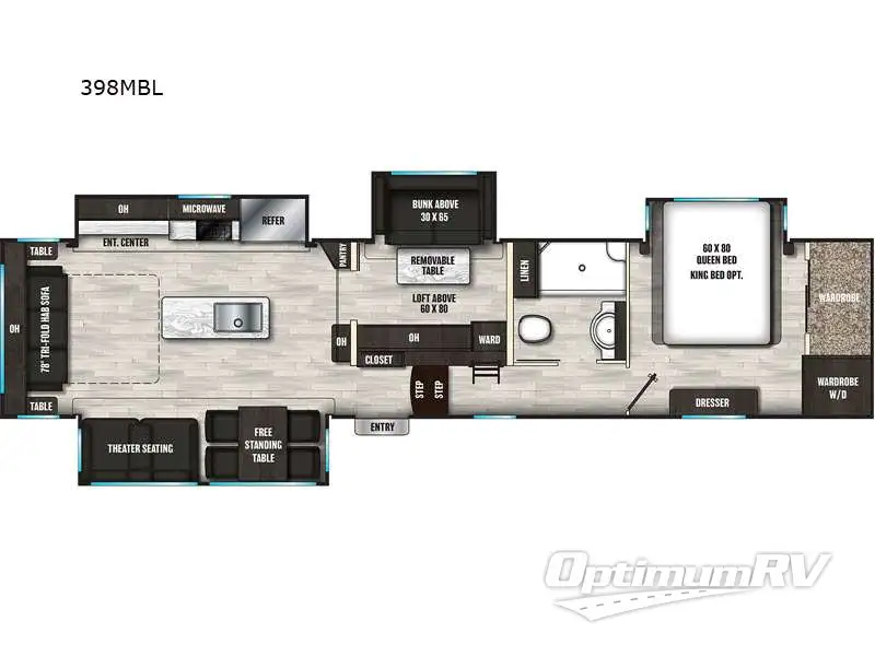 2023 Coachmen Brookstone 398MBL Floorplan Photo