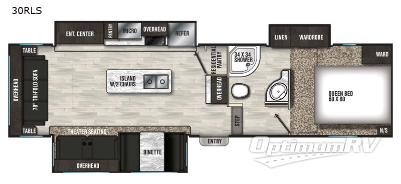 2020 Shasta Phoenix Lite 30RLS Floorplan Photo