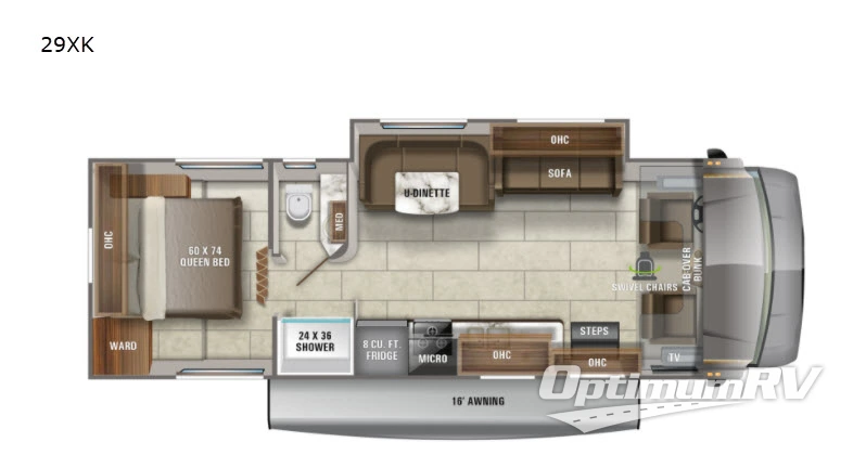 2021 Jayco Redhawk 29XK Floorplan Photo