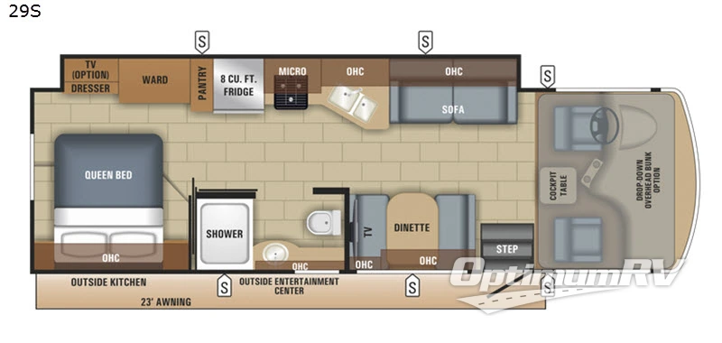 2018 Jayco Alante 29S RV Floorplan Photo