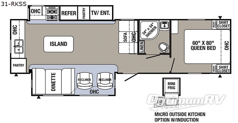 2018 Palomino Puma 31RKSS Floorplan Photo
