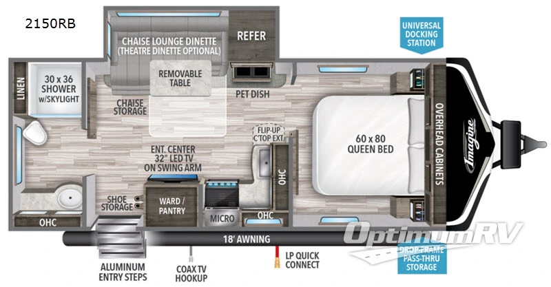 2020 Grand Design Imagine 2150RB RV Floorplan Photo
