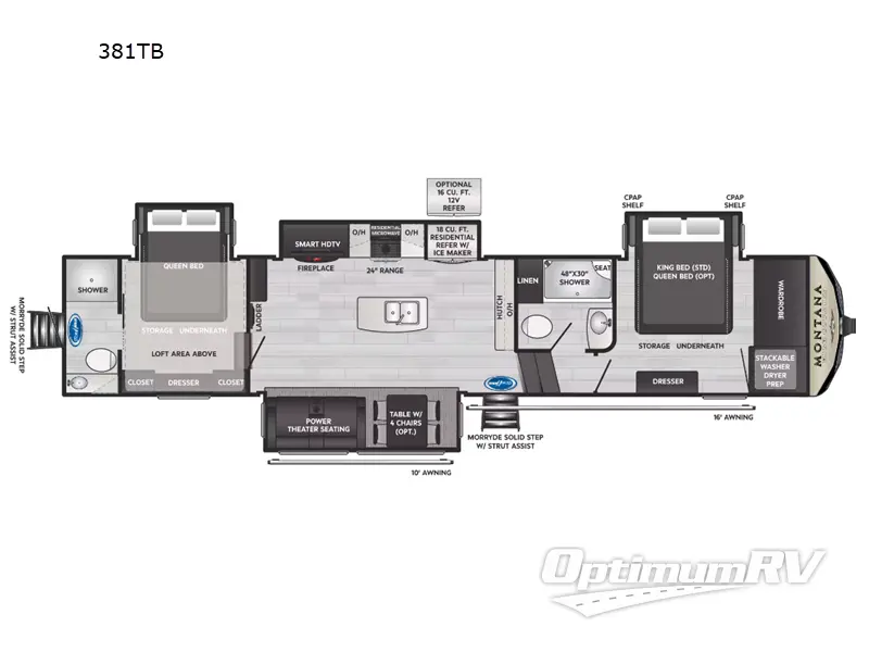 2023 Keystone Montana High Country 381TB RV Floorplan Photo