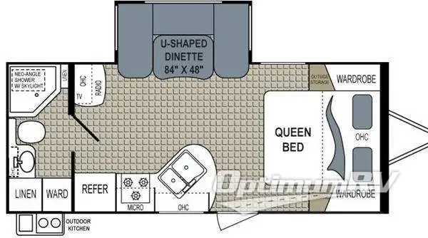 2012 Dutchmen Aerolite 212RBSL RV Floorplan Photo