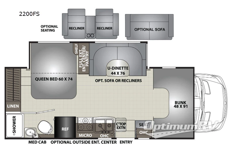 2020 Coachmen Prism 2200FS RV Floorplan Photo