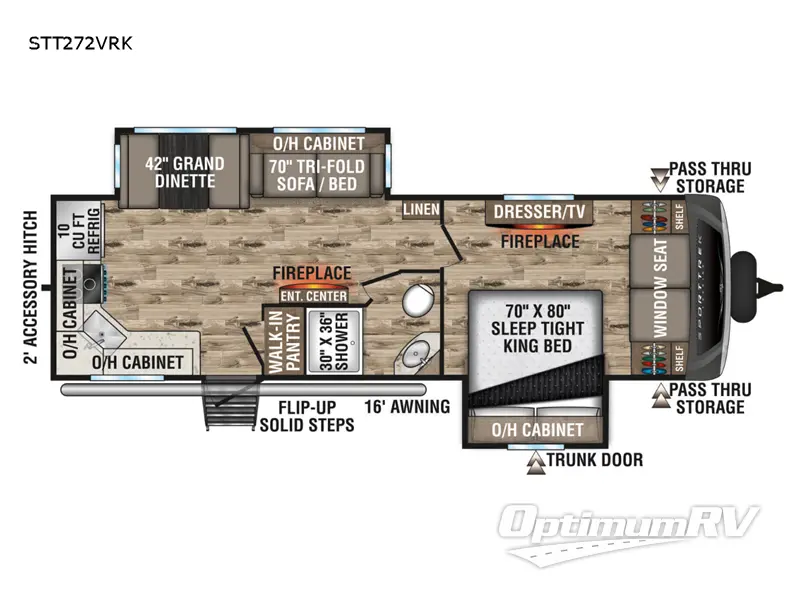 2022 Venture SportTrek Touring Edition STT272VRK Floorplan Photo
