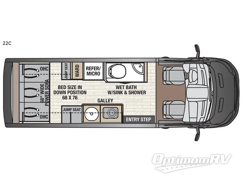 2018 Coachmen Crossfit 22C Floorplan Photo