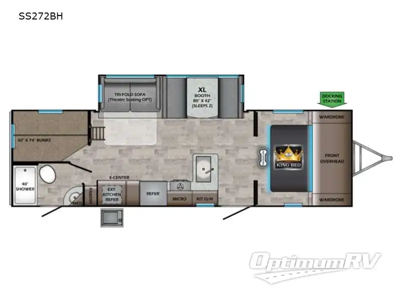 2021 CrossRoads Sunset Trail SS272BH RV Floorplan Photo