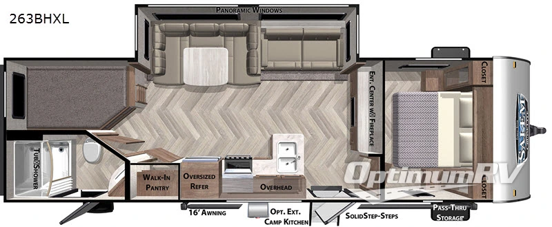 2020 Forest River Salem Cruise Lite 263BHXL RV Floorplan Photo