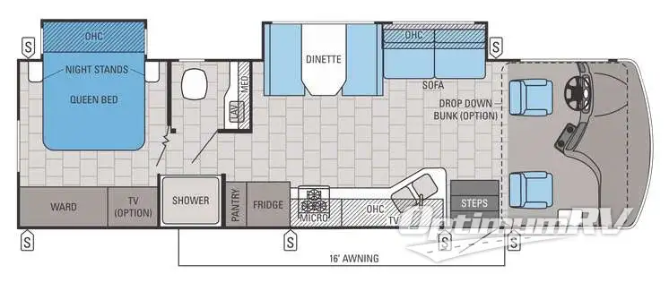 2016 Jayco Alante 31V Floorplan Photo