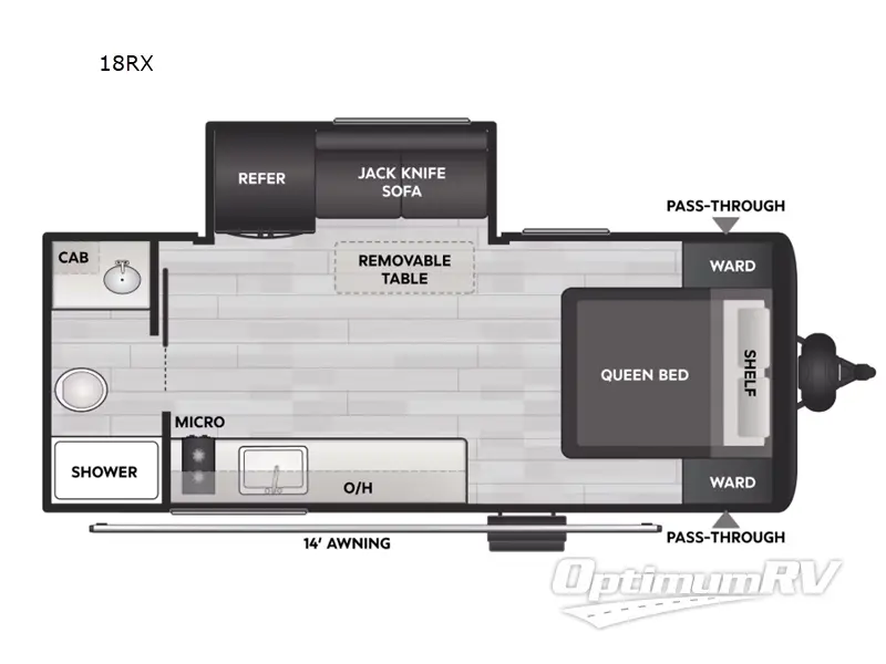 2025 Keystone Coleman Light 18RX Floorplan Photo