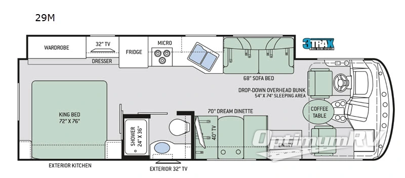 2019 Thor Windsport 29M Floorplan Photo
