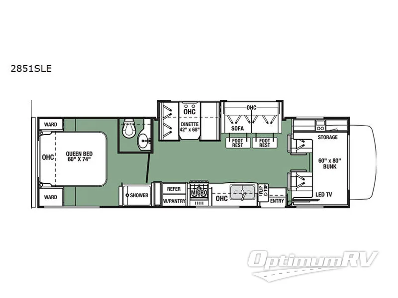 2019 Forest River Forester LE 2851SLE Ford Floorplan Photo