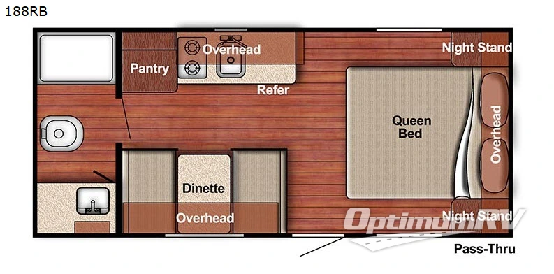 2019 Gulf Stream Ameri-Lite Super Lite 188RB Floorplan Photo