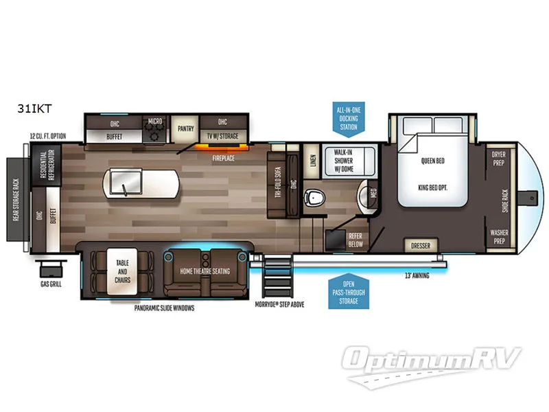 2019 Forest River Sabre 31IKT Floorplan Photo