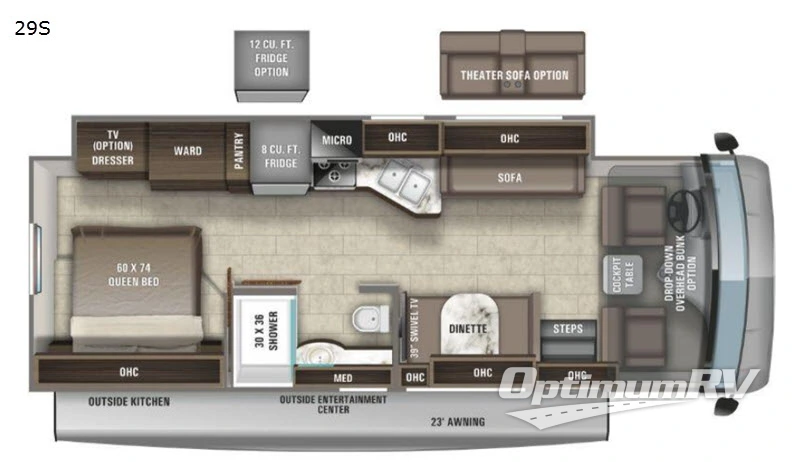 2021 Entegra Vision 29S Floorplan Photo