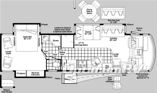 2006 Itasca Suncruiser 37B Floorplan Photo
