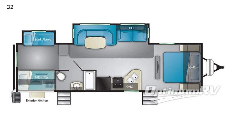 2020 Heartland Mallard 32 RV Floorplan Photo