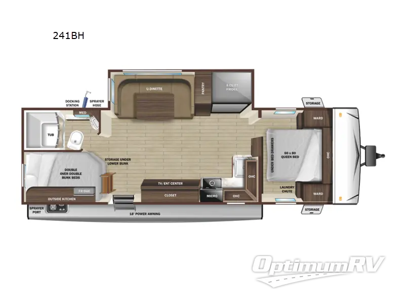 2022 Highland Ridge Silverstar S-Lite 241BH Floorplan Photo