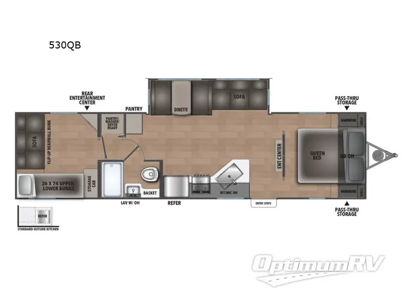 2025 Shasta i-5 Edition 530QB Floorplan Photo