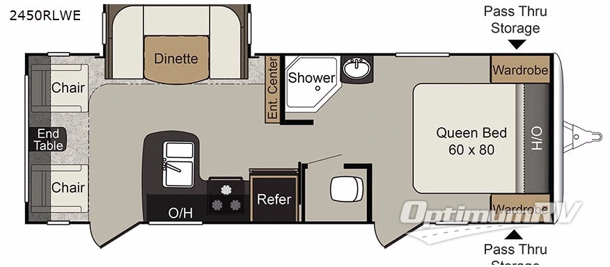 2017 Keystone Passport 2450RLWE Grand Touring Floorplan Photo