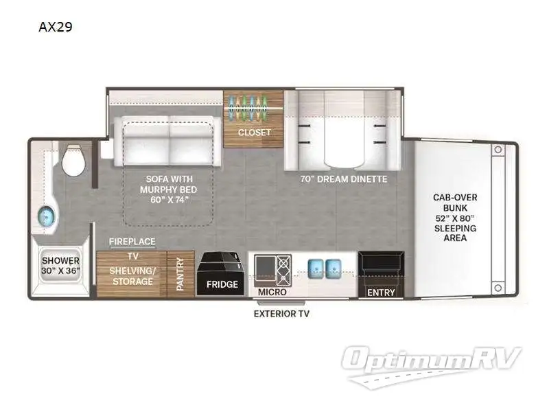 2024 Thor Magnitude AX29 Floorplan Photo