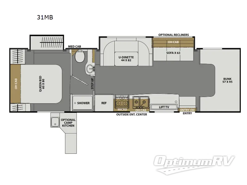 2021 Coachmen Freelander Premier 31MB Ford 450 Floorplan Photo