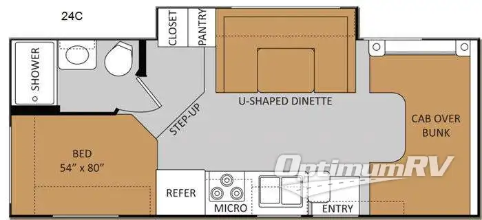 2013 Thor Chateau 24C Floorplan Photo
