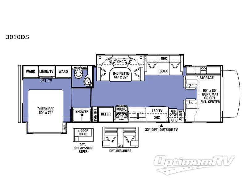 2019 Forest River Sunseeker 3010DS Ford RV Floorplan Photo