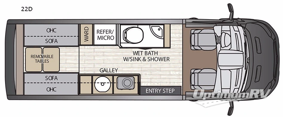 2017 Coachmen Crossfit 22D Floorplan Photo