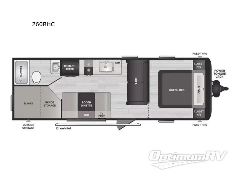 2024 Keystone Springdale Classic 260BHC Floorplan Photo