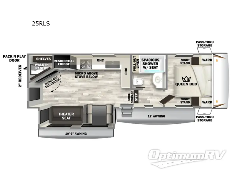 2025 Forest River Sabre 25RLS Floorplan Photo