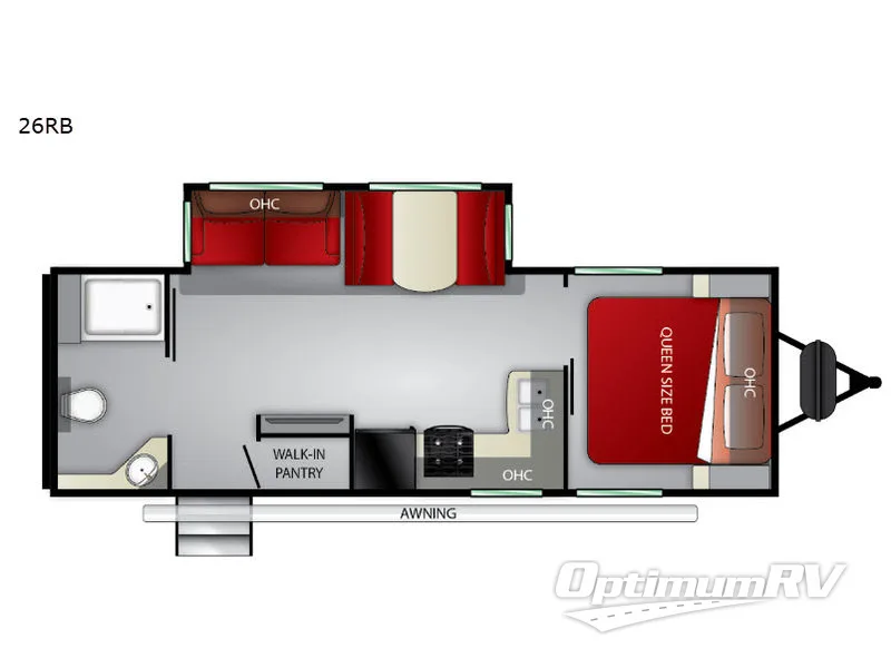 2019 Cruiser Fun Finder XTREME LITE 26RB RV Floorplan Photo