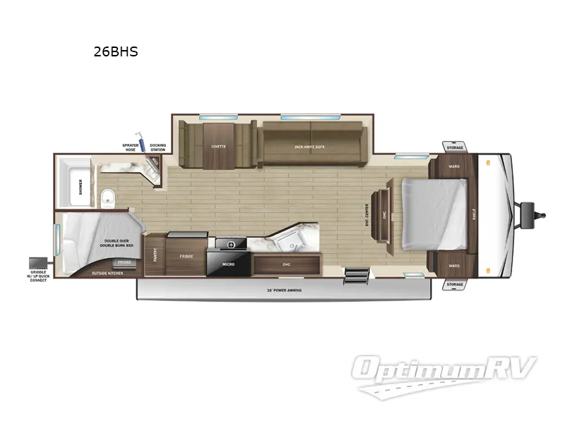 2024 Starcraft Autumn Ridge 26BHS Floorplan Photo
