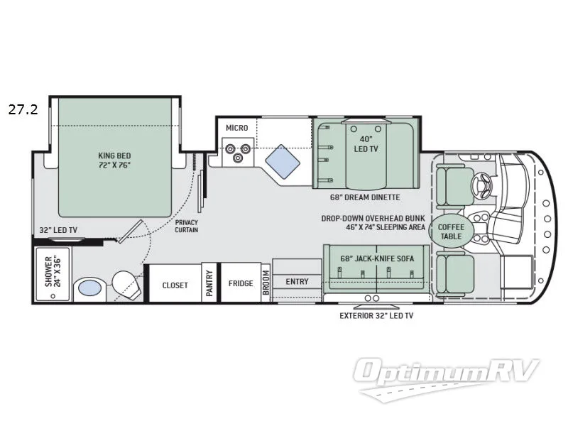 2017 Thor ACE 27.2 Floorplan Photo
