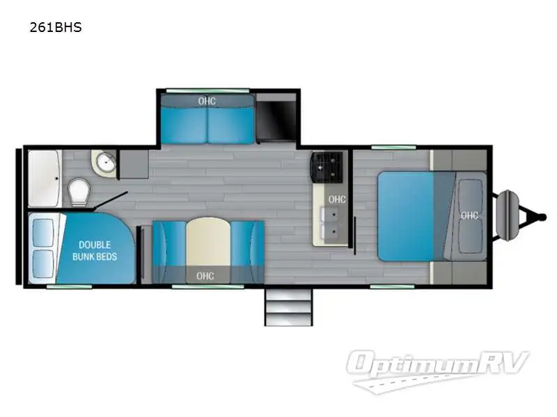 2021 Heartland Trail Runner 261BHS Floorplan Photo