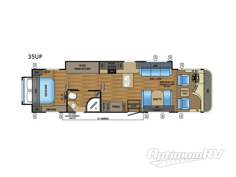 2017 Jayco Precept 35UP Floorplan Photo